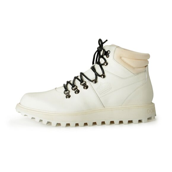 Dolce & Gabbana Men's White Leather Desert Combat Boots Shoes US 11 IT 10 EU 44 - Picture 2 of 8